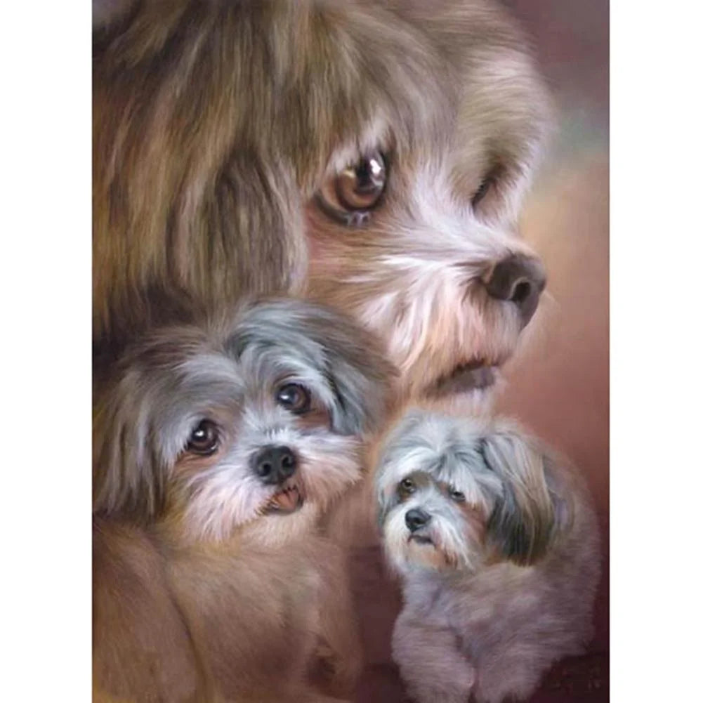Cute Dog Shih Tzu | Cross Stitch Embroidery