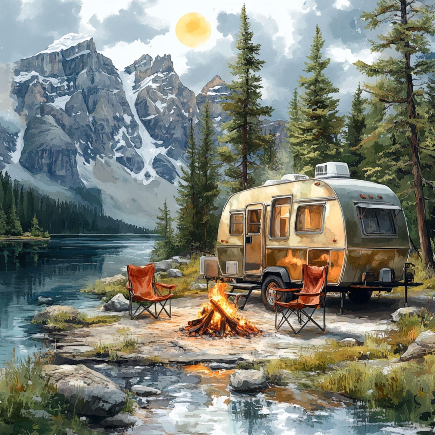 Caravan Camping | Diamond Painting