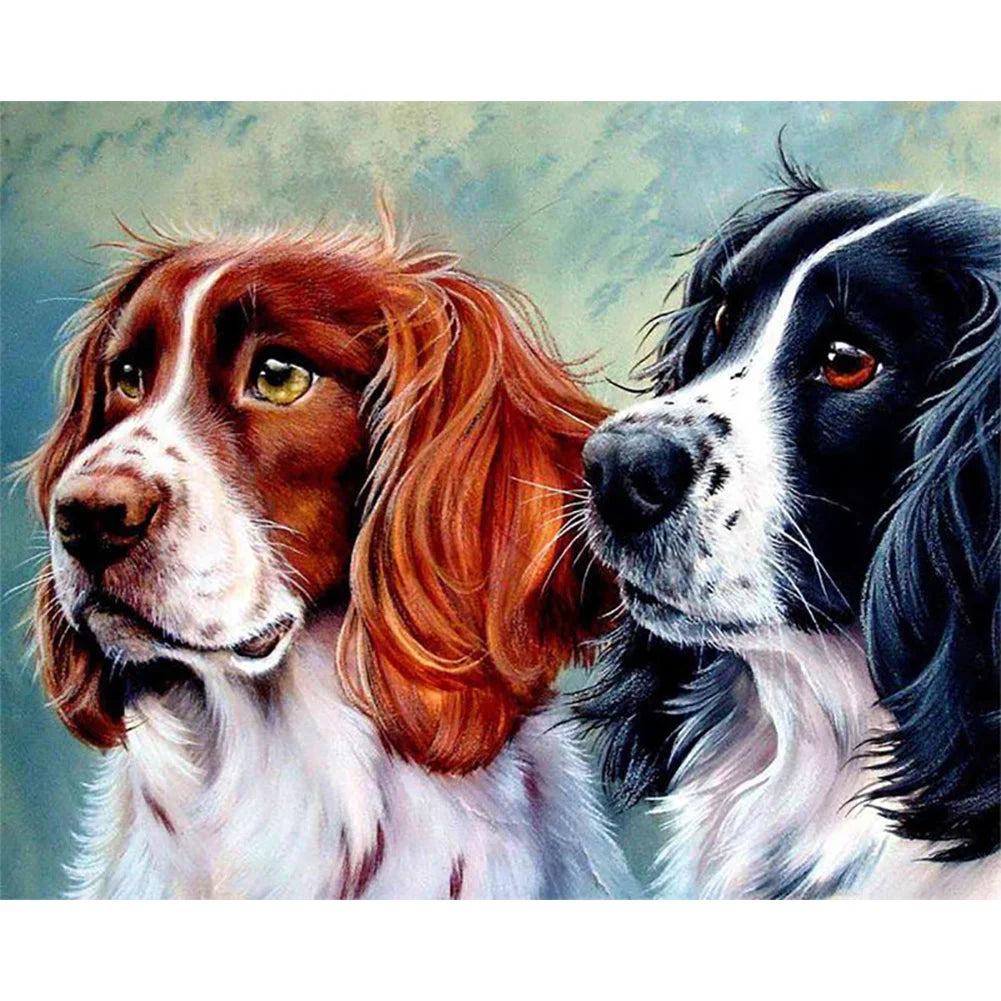 Two Dogs | Cross Stitch Embroidery