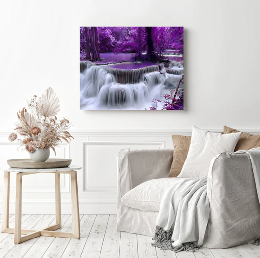 Purple Waterfall | Diamond Painting