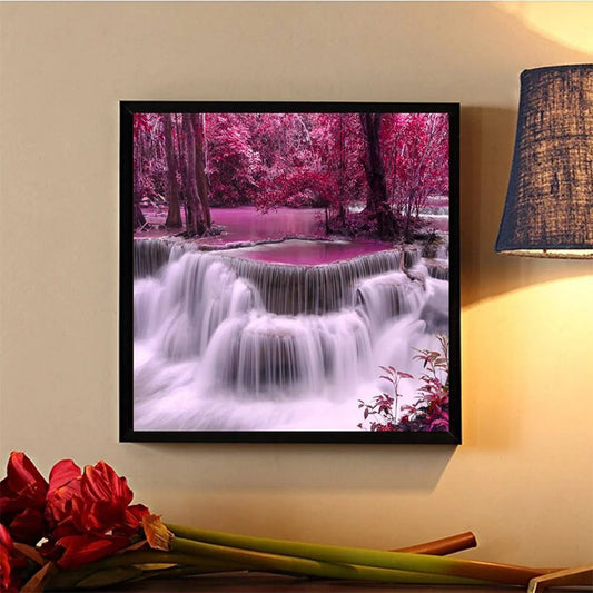 Pink Waterfall | Diamond Painting