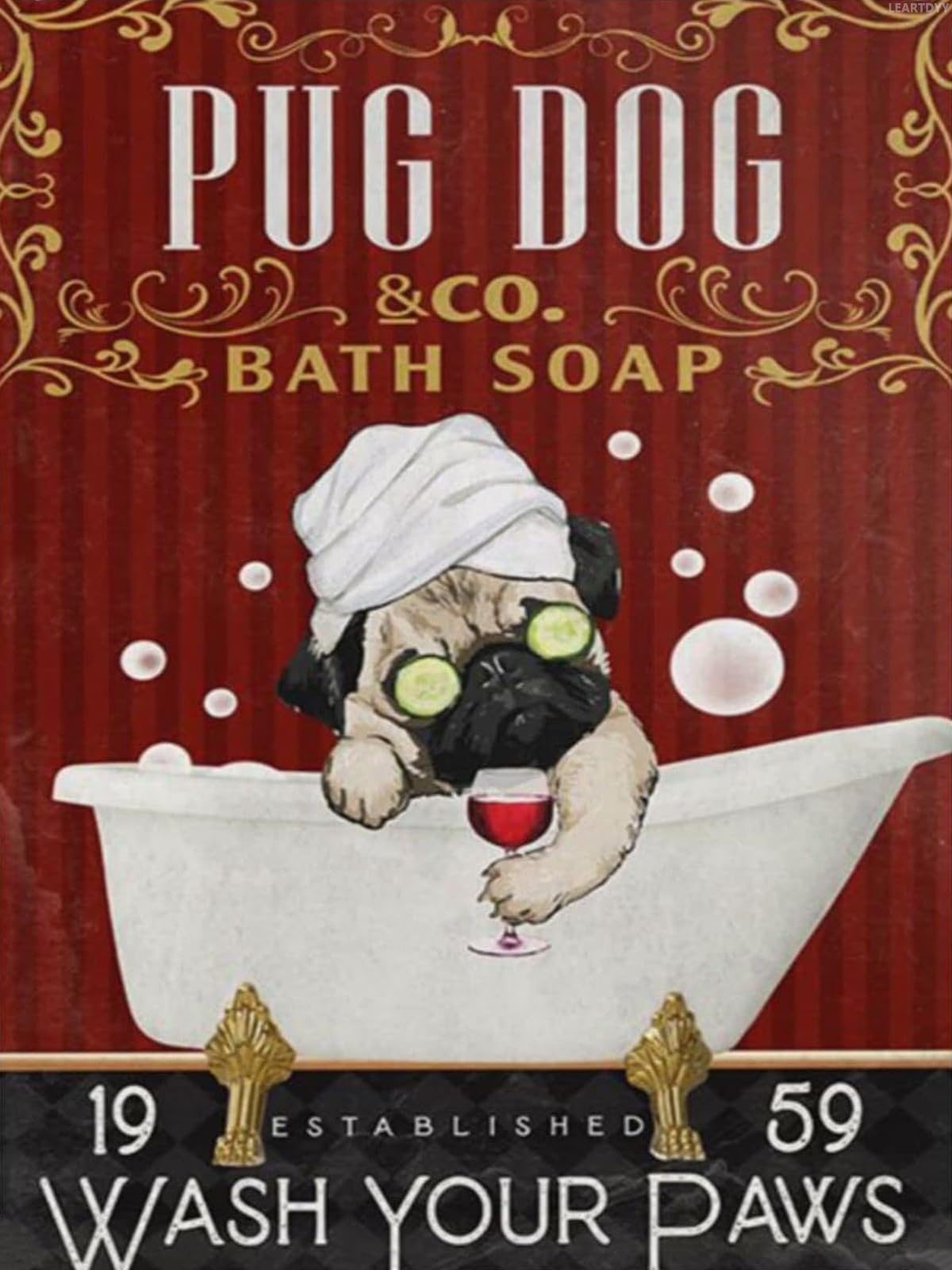 Dog Pug | Cross Stitch Embroidery