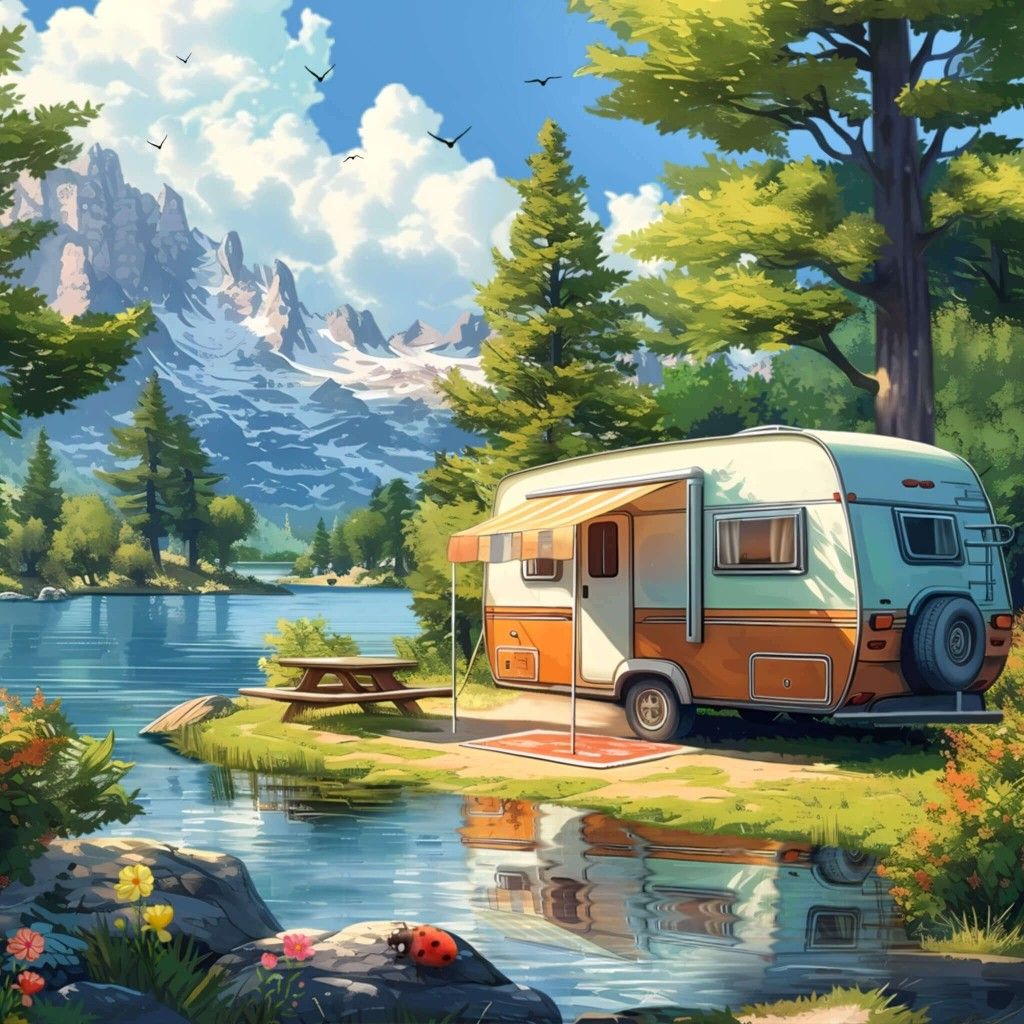Caravan Camping | Diamond Painting