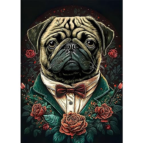 Dog Pug | Cross Stitch Embroidery