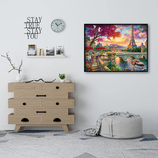 Café Under The Eiffel Tower | Diamond Painting