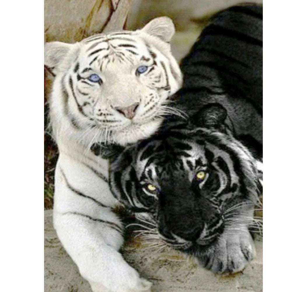 White Tiger | Cross Stitch Embroidery