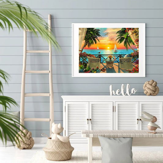 Enjoy The View From The Balcony | Diamond Painting