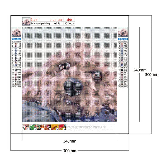 White Dog Cockapoo | Diamond Painting