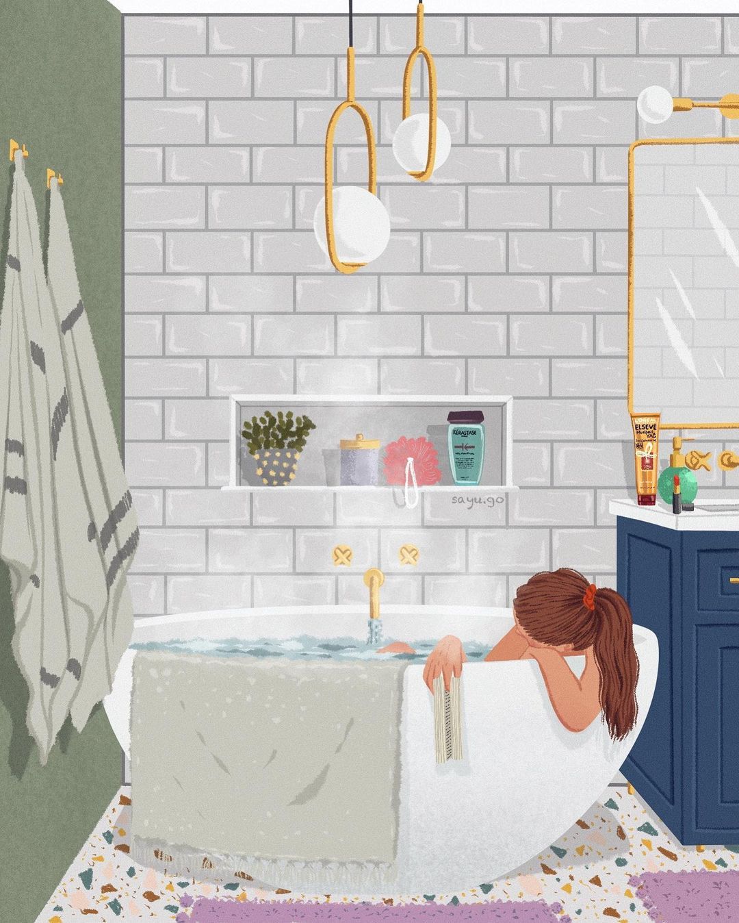 Bathtub | Diamond Painting