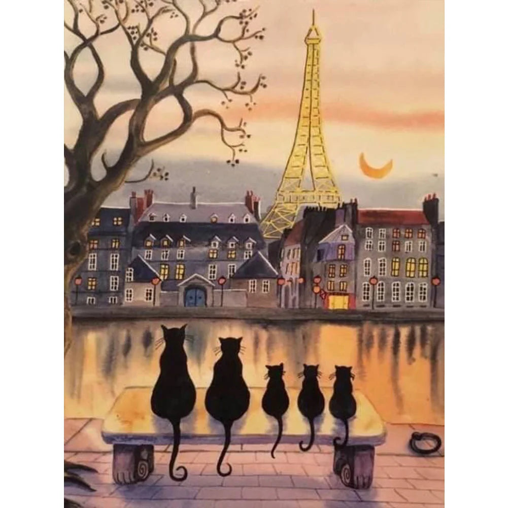 Black Cat | Cross Stitch Embroidery