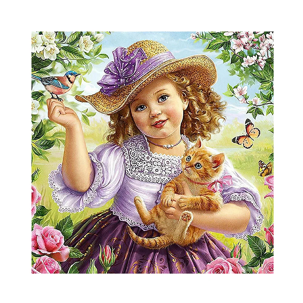Beautiful Girl | Cross Stitch Embroidery