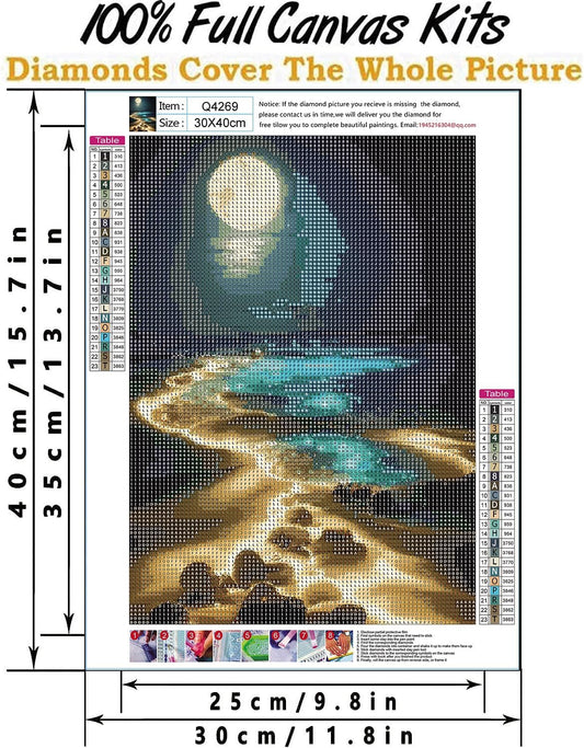 Fluorescent Beach | Diamond Painting