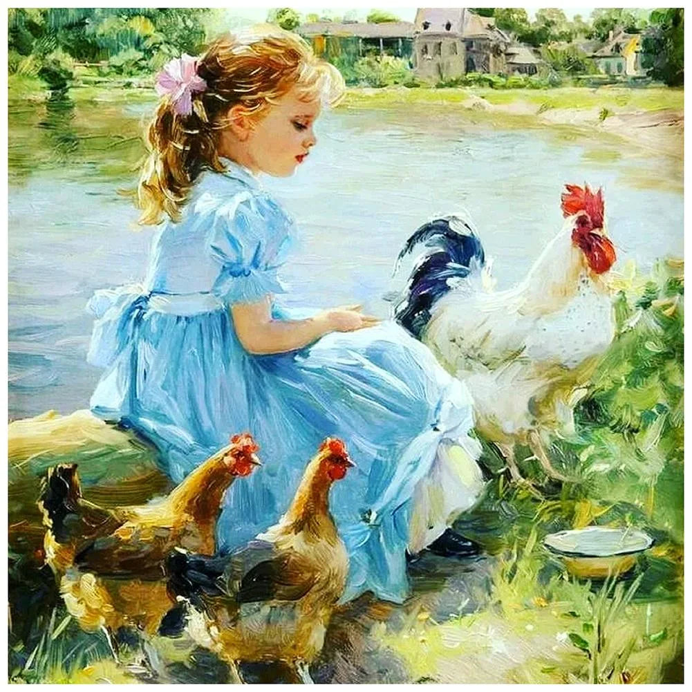 Beautiful Girl | Cross Stitch Embroidery