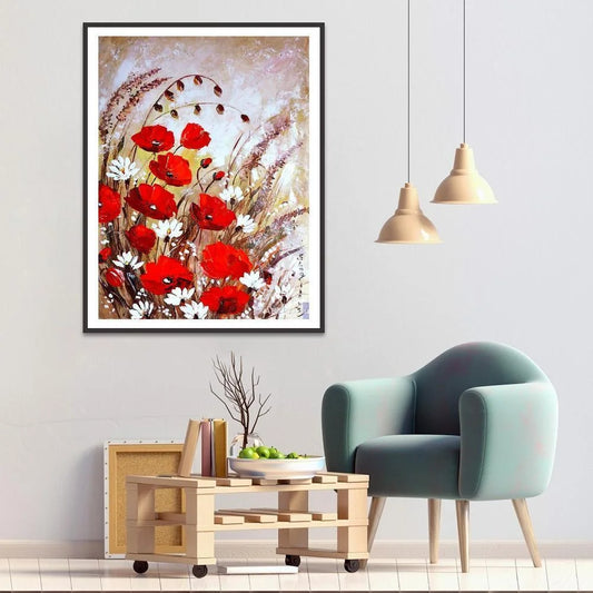 Red Flower | Diamond Painting