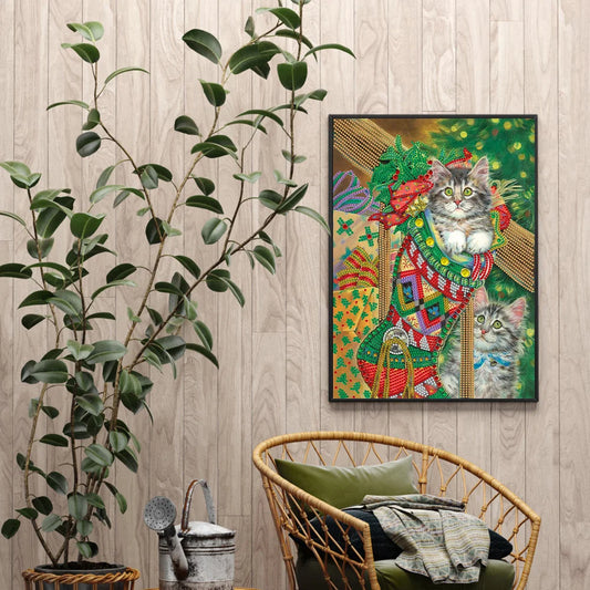 Christmas Cat | Diamond Painting