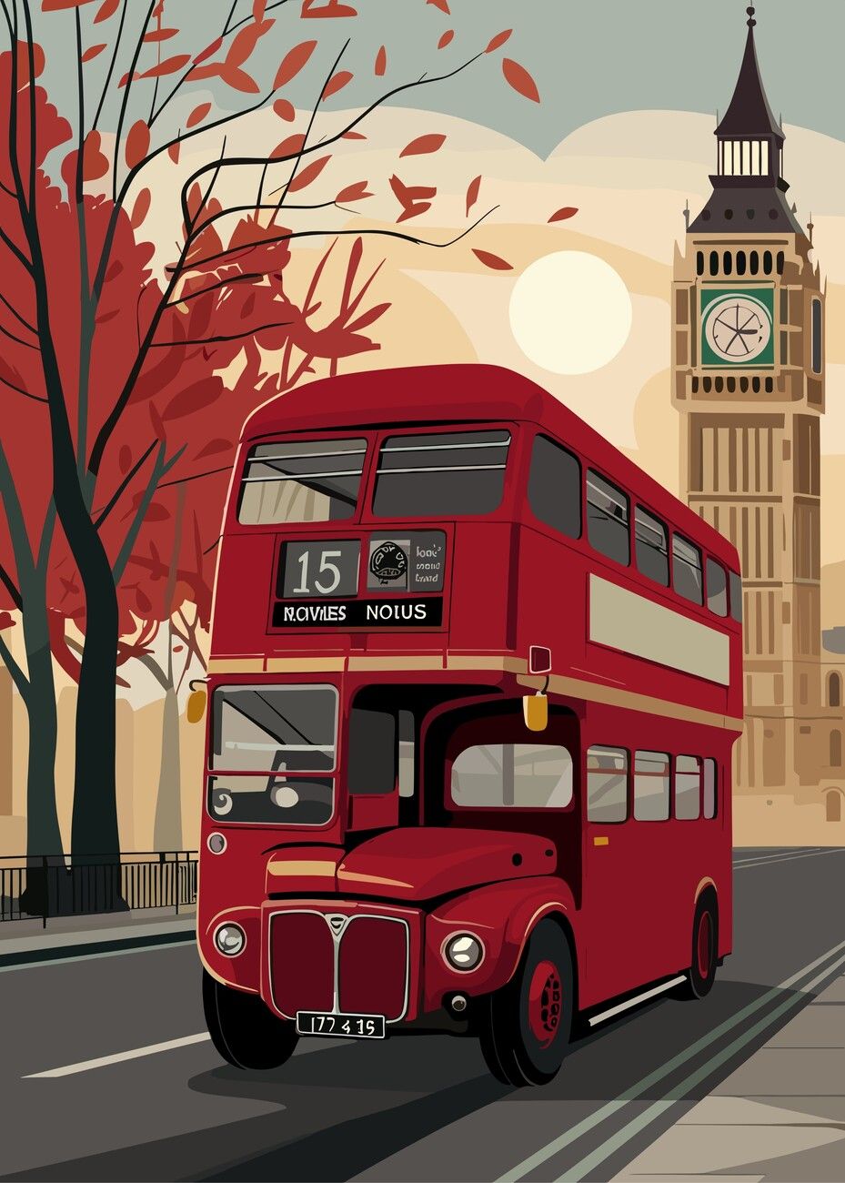 London Bus | Diamond Painting