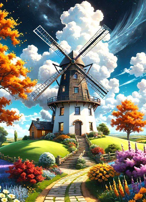 Windmill | Diamond Painting