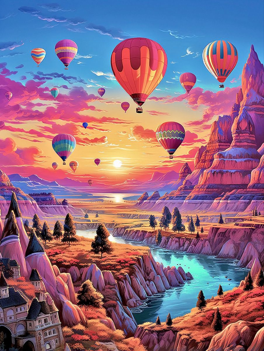 Hot Air Balloon | Diamond Painting