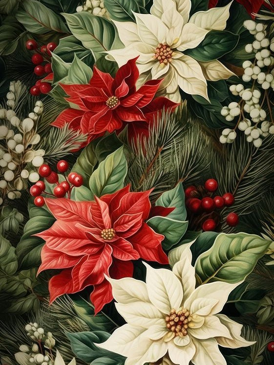 Poinsettia | Diamond Painting