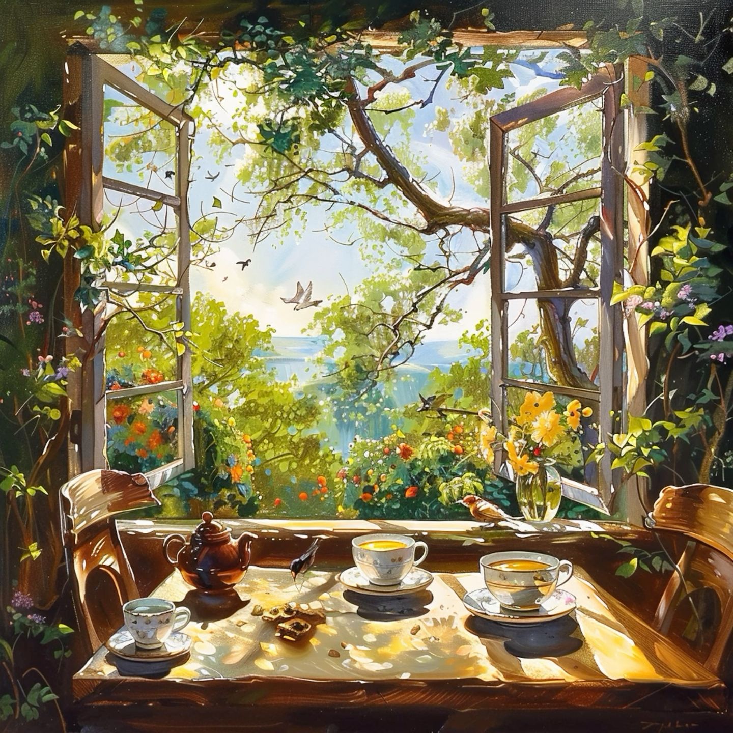 Window Landscape | Diamond Painting