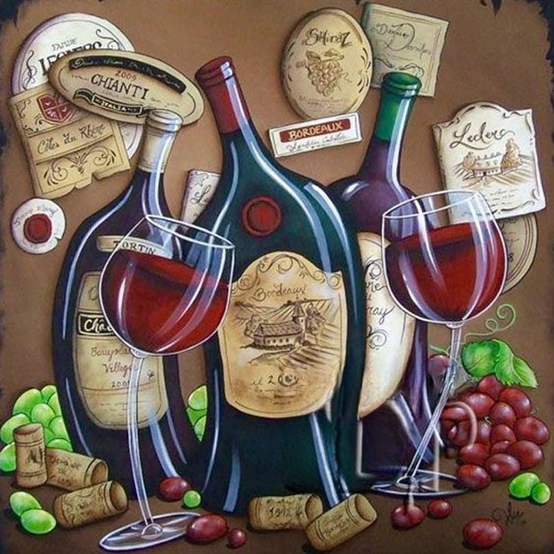 Wine Glass | Diamond Painting