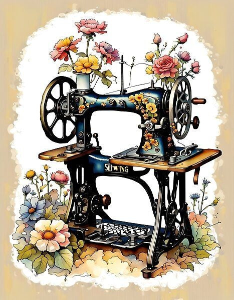 Sewing Machine | Diamond Painting