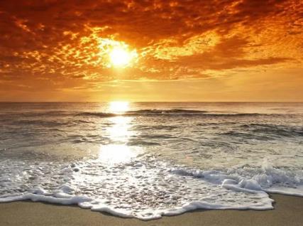 Beach At Sunset | Cross Stitch Embroidery