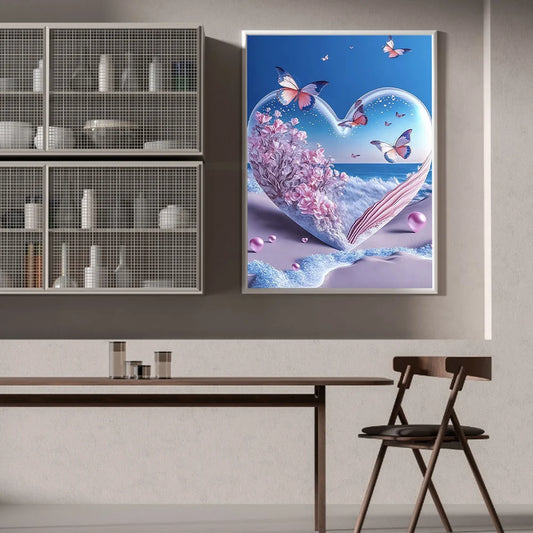 Hearts On The Beach | Diamond Painting