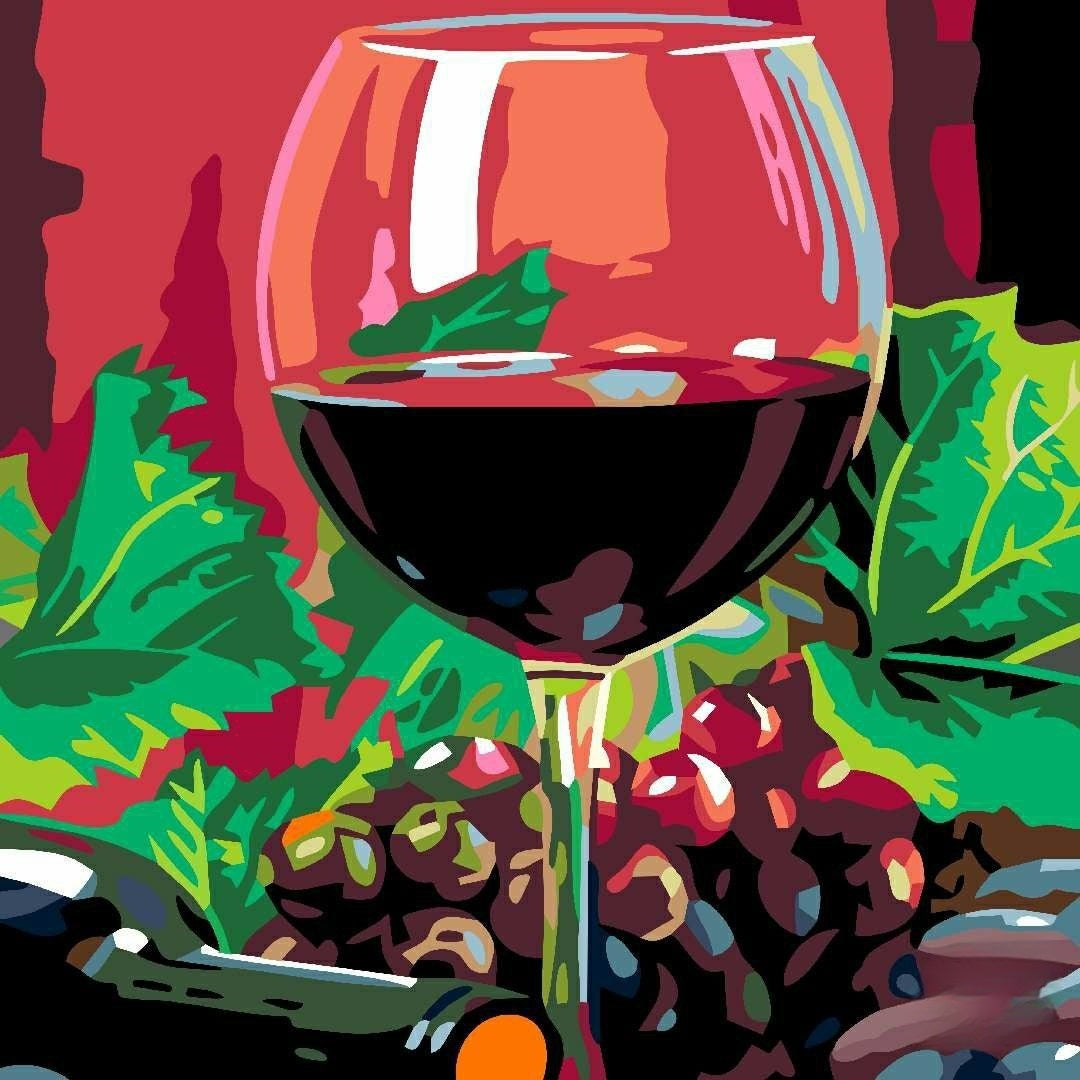Wine Glass | Diamond Painting