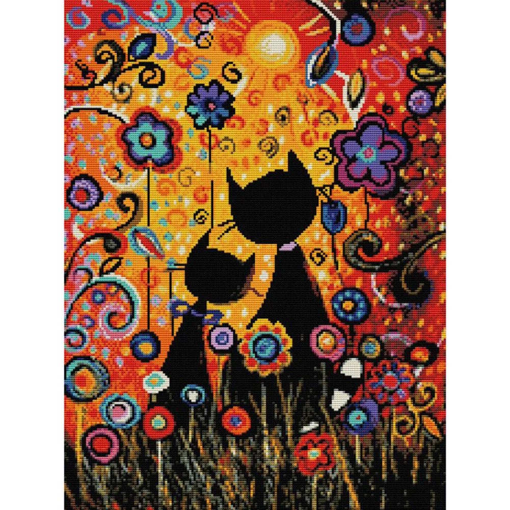 Black Cat | Cross Stitch Embroidery