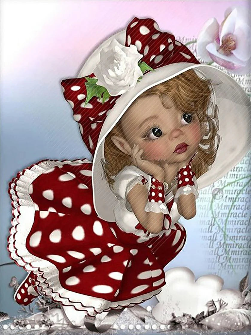 Beautiful Girl | Cross Stitch Embroidery