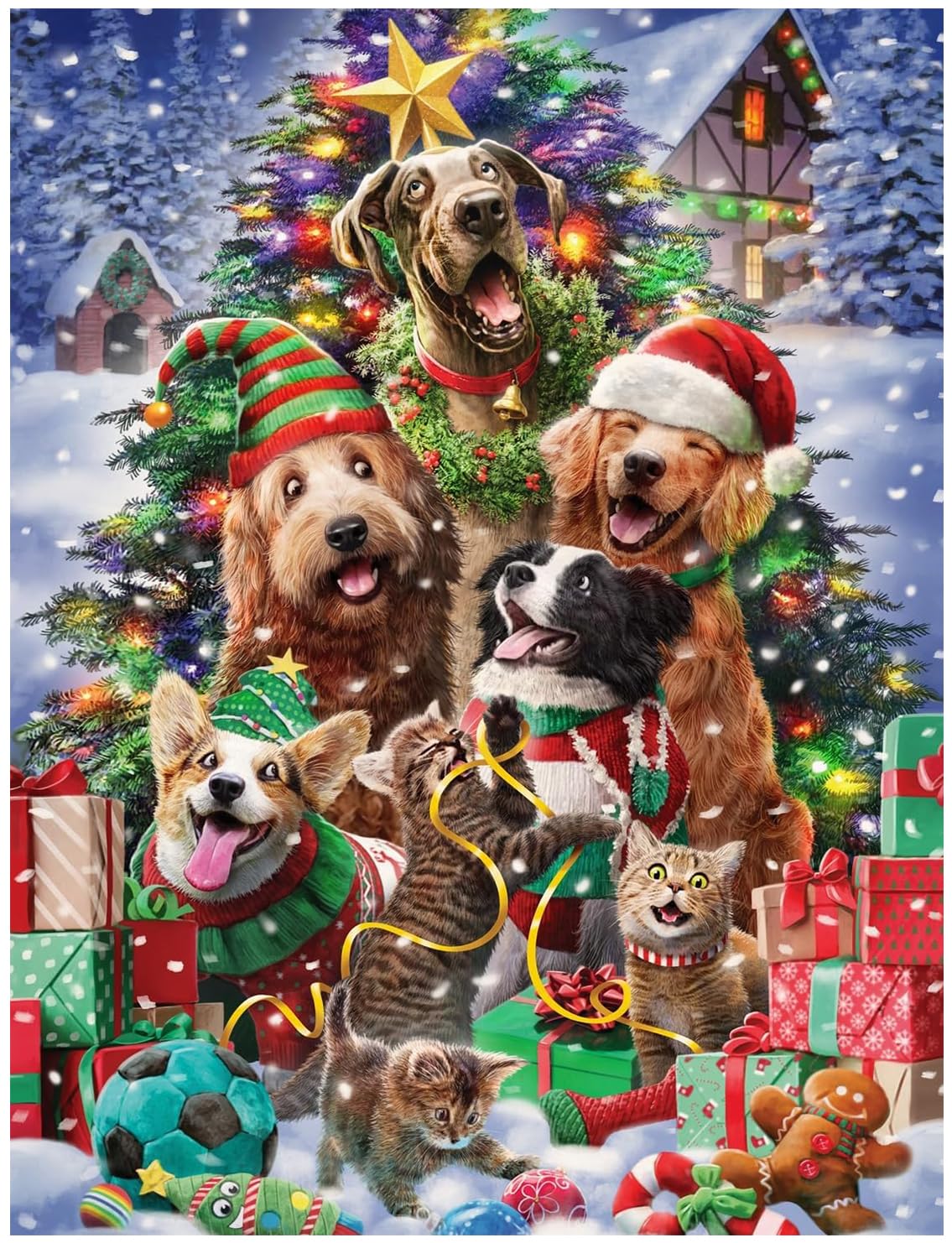 Animals Christmas | Cross Stitch Embroidery