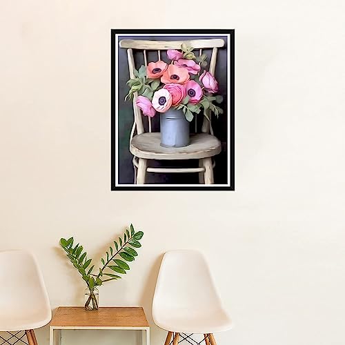 Flower On The Chair | Diamond Painting