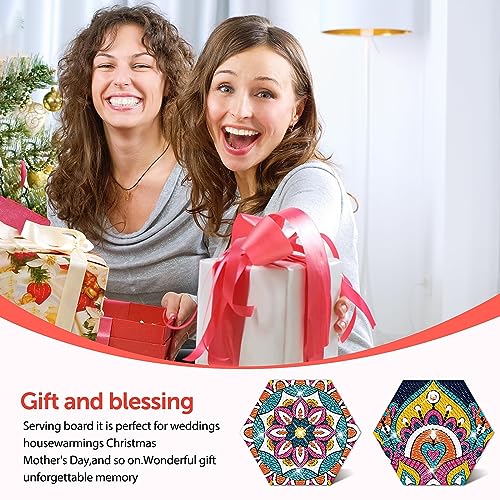 Diy 7Pcs Diamond Painting Coasters with Holder