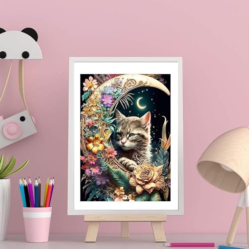 Sneaky Midnight Cat | Diamond Painting
