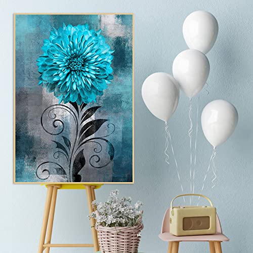Blue Flower | Diamond Painting