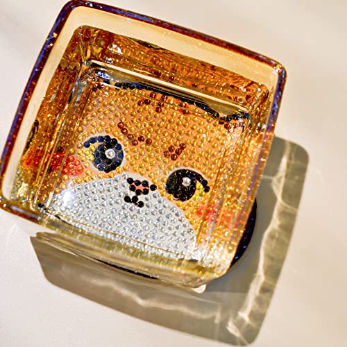 Diy 8pcs/set Cat Diamond Painting Coasters with Holder