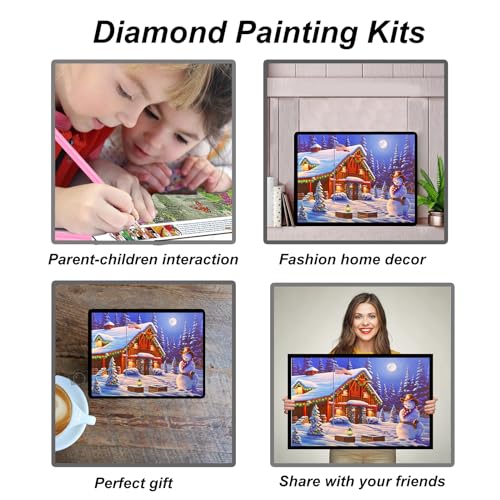 House Snowman Christmas | Diamond Painting