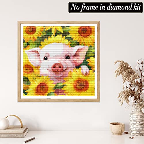 Sunflower Pig | Diamond Painting