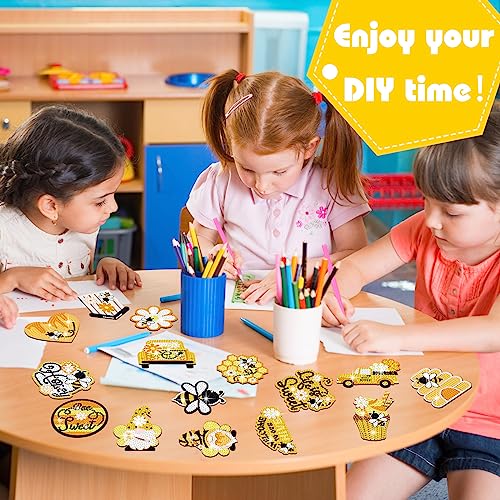 A Set Of Diy Diamond Painting Refrigerator Magnets