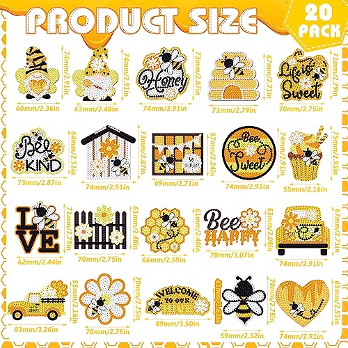 A Set Of Diy Diamond Painting Refrigerator Magnets