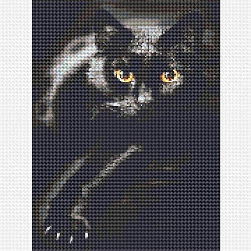 Sneaky Black Cat | Diamond Painting