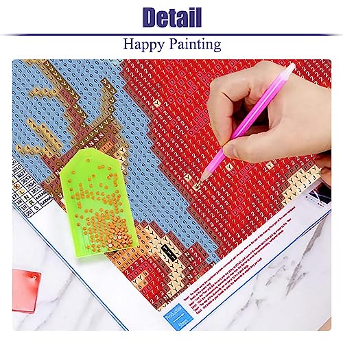 Gnome Deer Christmas | Diamond Painting