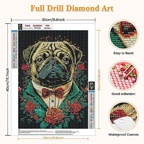 Dog Pug | Diamond Painting