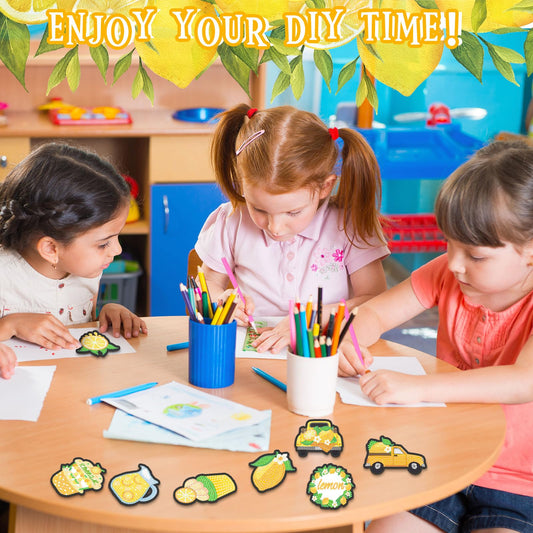 A Set Of Diy Diamond Painting Refrigerator Magnets