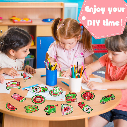 A Set Of Diy Diamond Painting Refrigerator Magnets