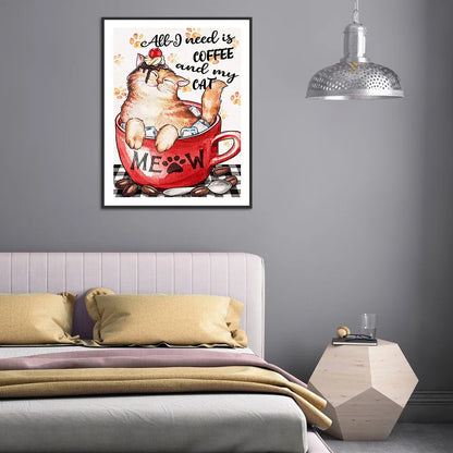 Christmas Cat | Diamond Painting