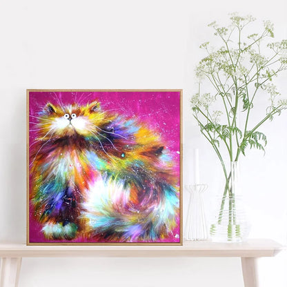 Colorful Cat | Diamond Painting