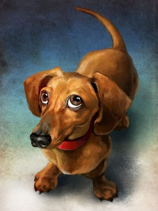 Dog Dachshund | Cross Stitch Embroidery