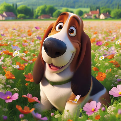 Dog Basset Hound | Diamond Painting